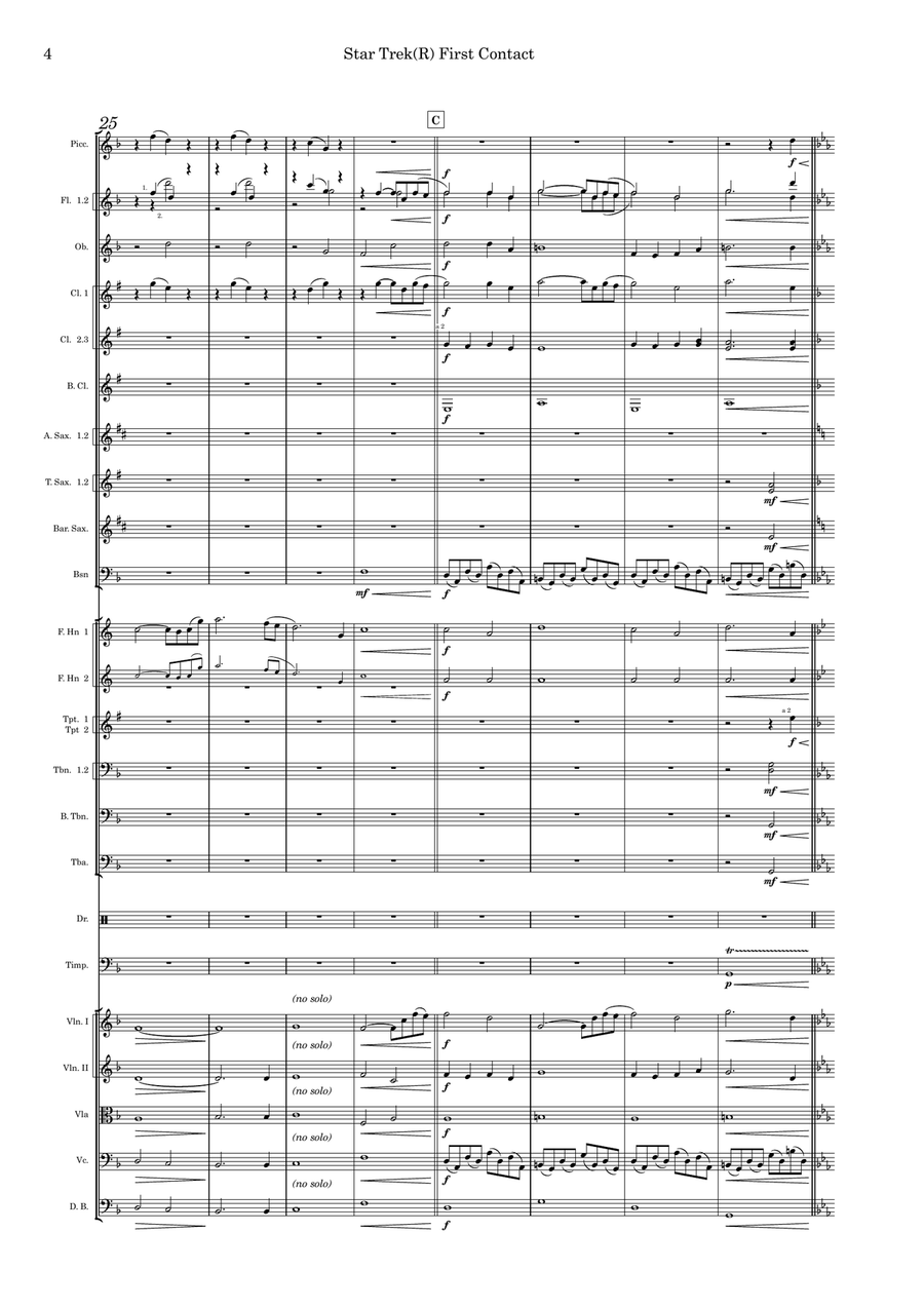 Star Trek(R) First Contact Full Orchestra scores gallery preview page 4
