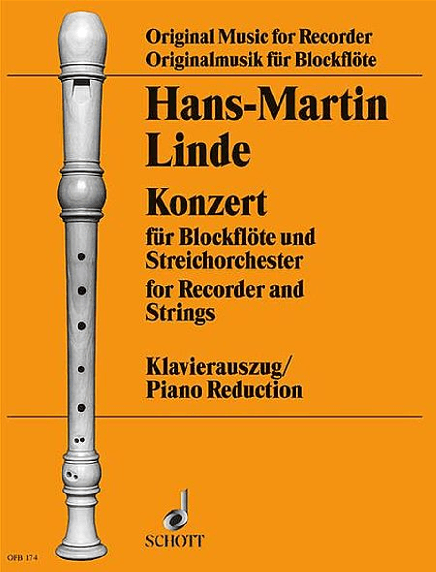 Concerto for Recorder and Strings Recorder scores gallery preview page 1