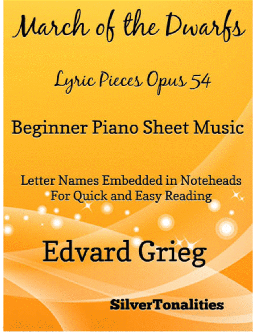 March of the Dwarfs Beginner Piano Sheet Music Easy Piano scores gallery preview page 1