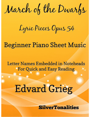 Book cover for March of the Dwarfs Beginner Piano Sheet Music