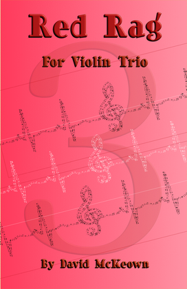 Book cover for Red Rag, a Ragtime piece for Violin Trio