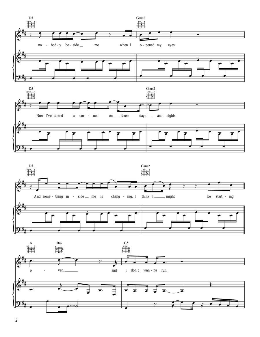 If Ever I Could Love Piano, Vocal, Guitar scores gallery preview page 2