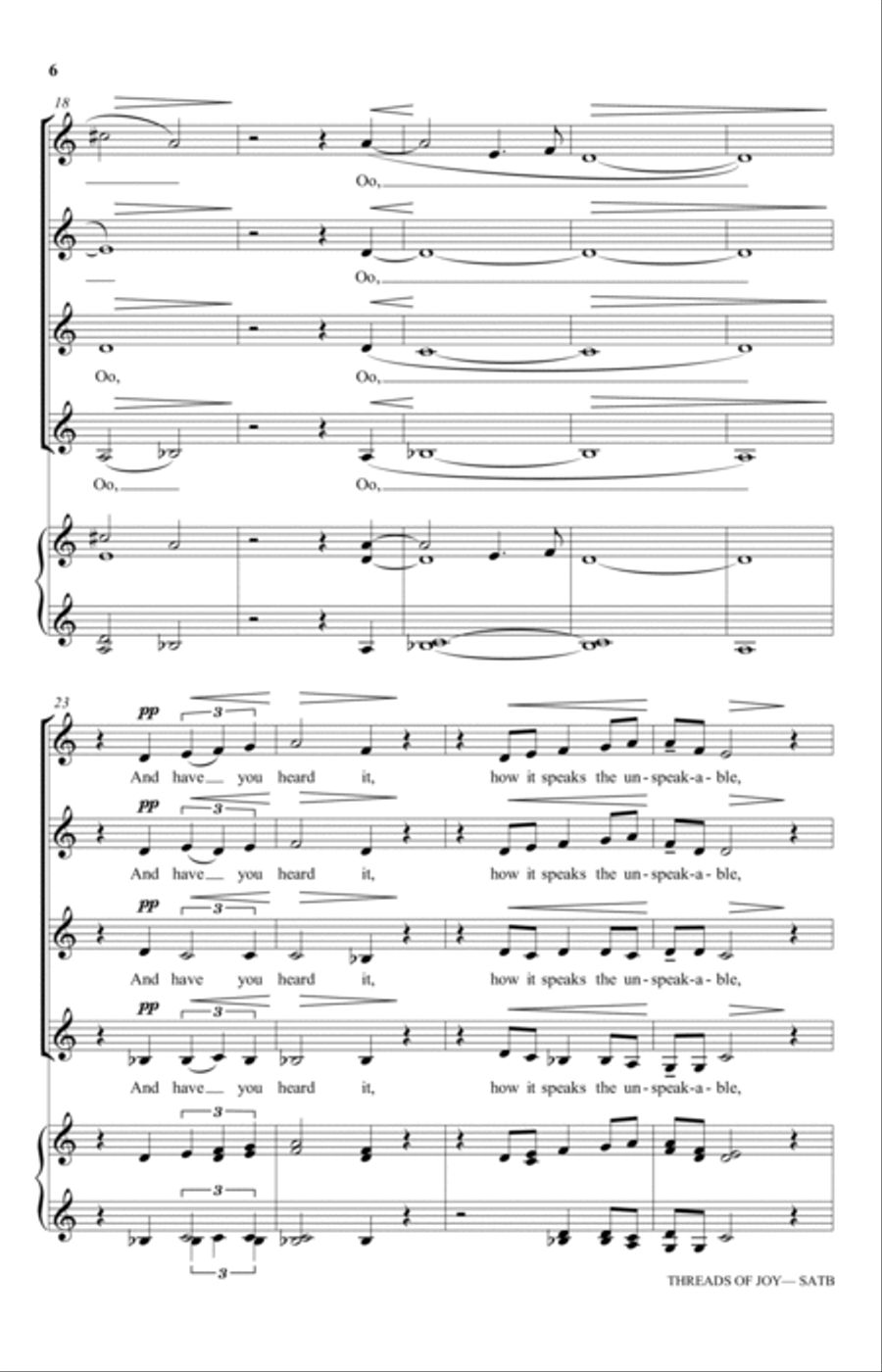 Threads Of Joy SSAA scores gallery preview page 4