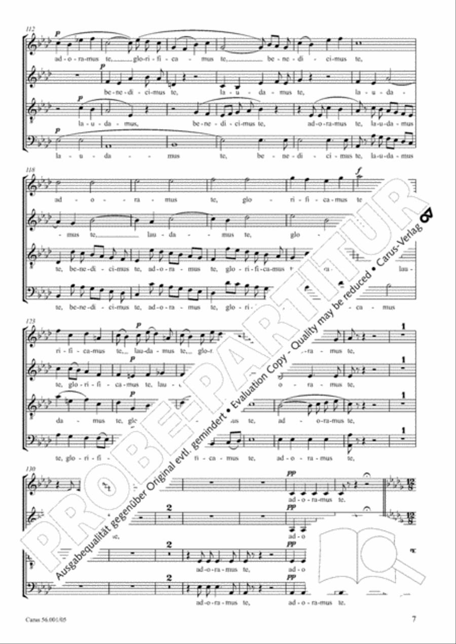 Edizione Nazionale delle Opere di Giacomo Puccini. III. Vocal music; 2. Messa a 4 voci (vol. III/2) 4-Part scores gallery preview page 8