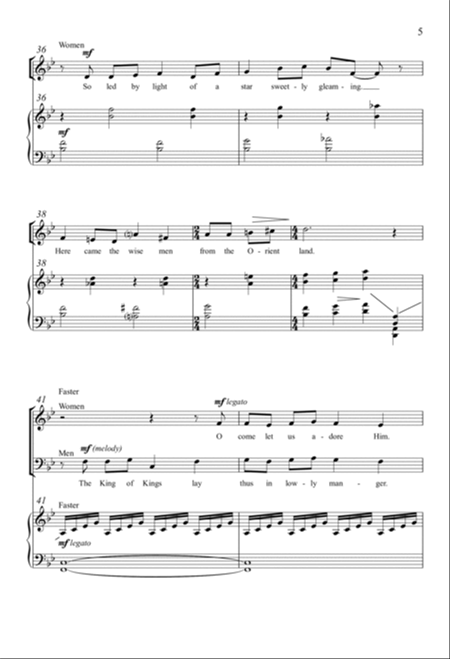 O Holy Night 4-Part scores gallery preview page 4