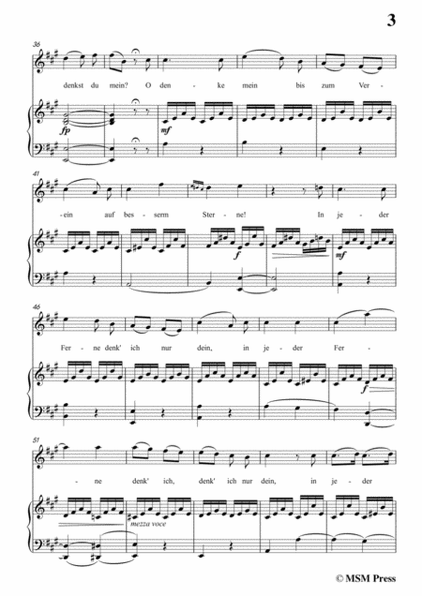 Schubert-Andenken,in A Major,for Voice&Piano image number null