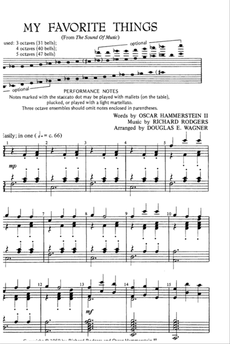 My Favorite Things 5-Octaves scores gallery preview page 2