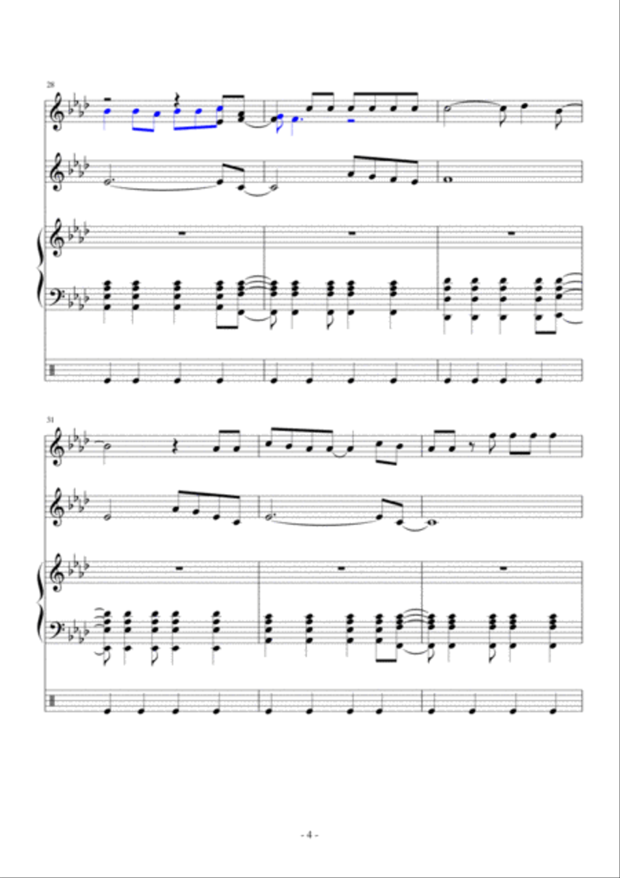 Viva La Vida Voice scores gallery preview page 4