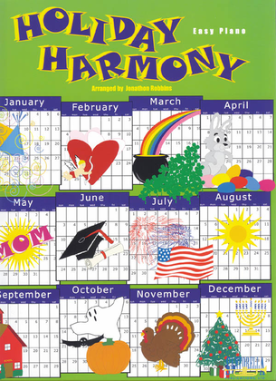 Book cover for Holiday Harmony for Easy Piano with CD