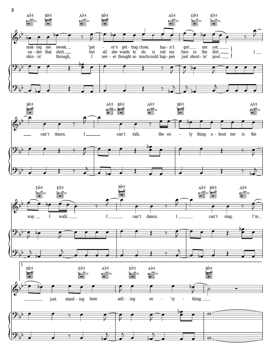 I Can't Dance I Can't Dance Acoustic Guitar scores gallery preview page 2
