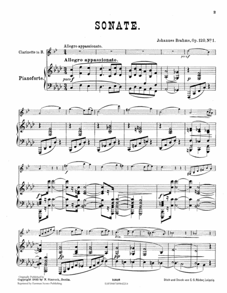 Sonata for Viola Op. 120
