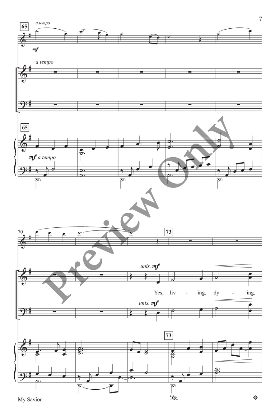 My Savior My Savior 4-Part scores gallery preview page 7