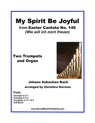 Book cover for My Spirit Be Joyful - Two Trumpets and Organ