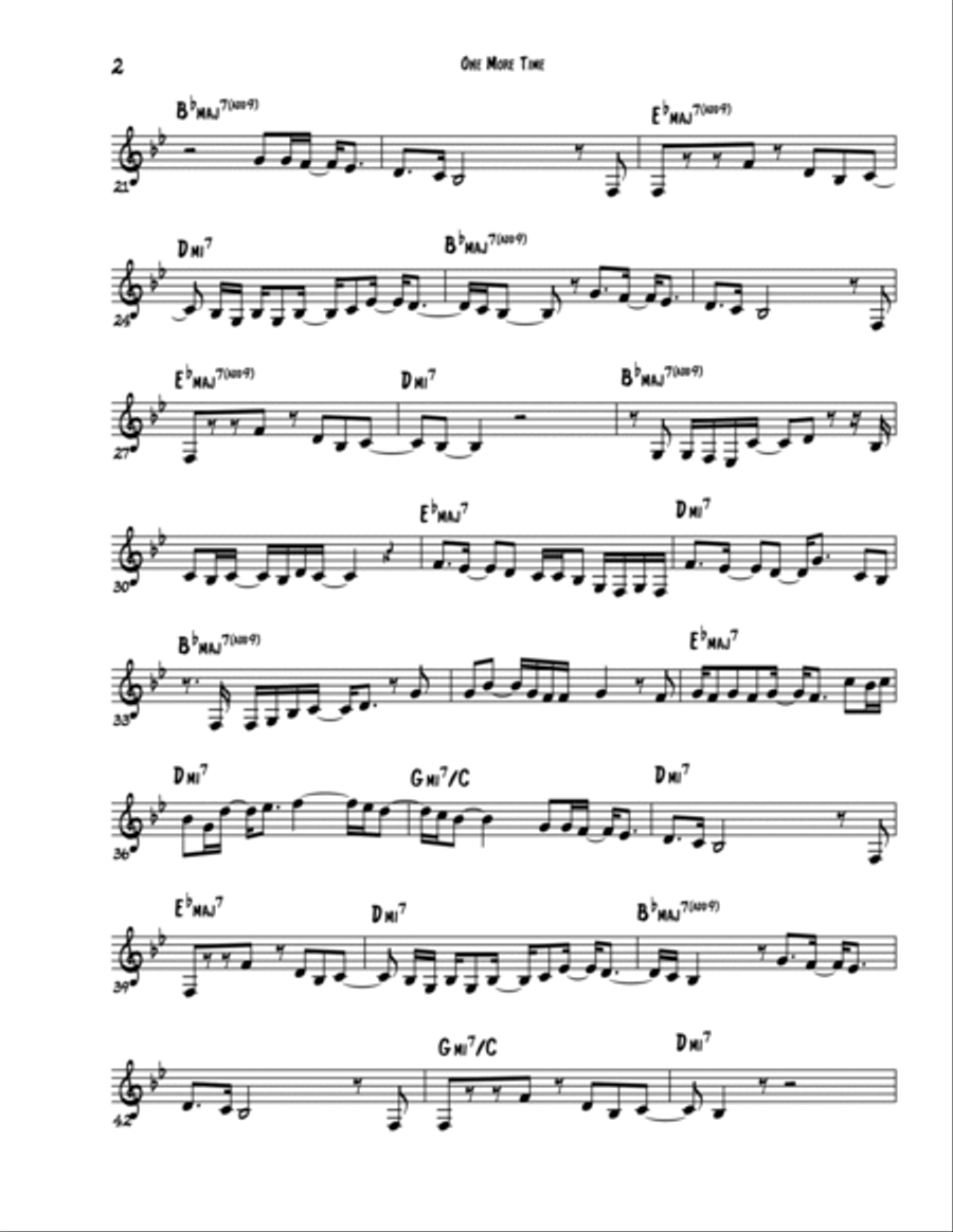 One More Time Jazz Ensemble scores gallery preview page 2