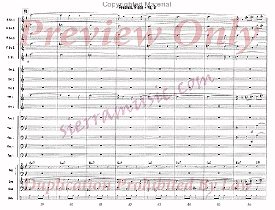 Festival Piece Big Band scores gallery preview page 7