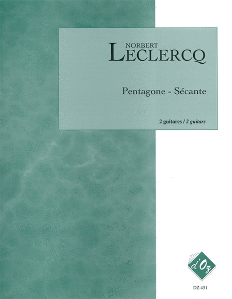 Pentagone - Sécante Classical Guitar scores gallery preview page 1