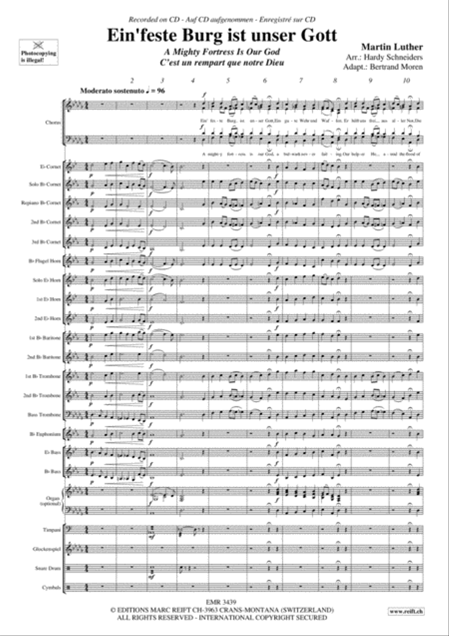 Ein' feste Burg ist unser Gott 4-Part scores gallery preview page 4