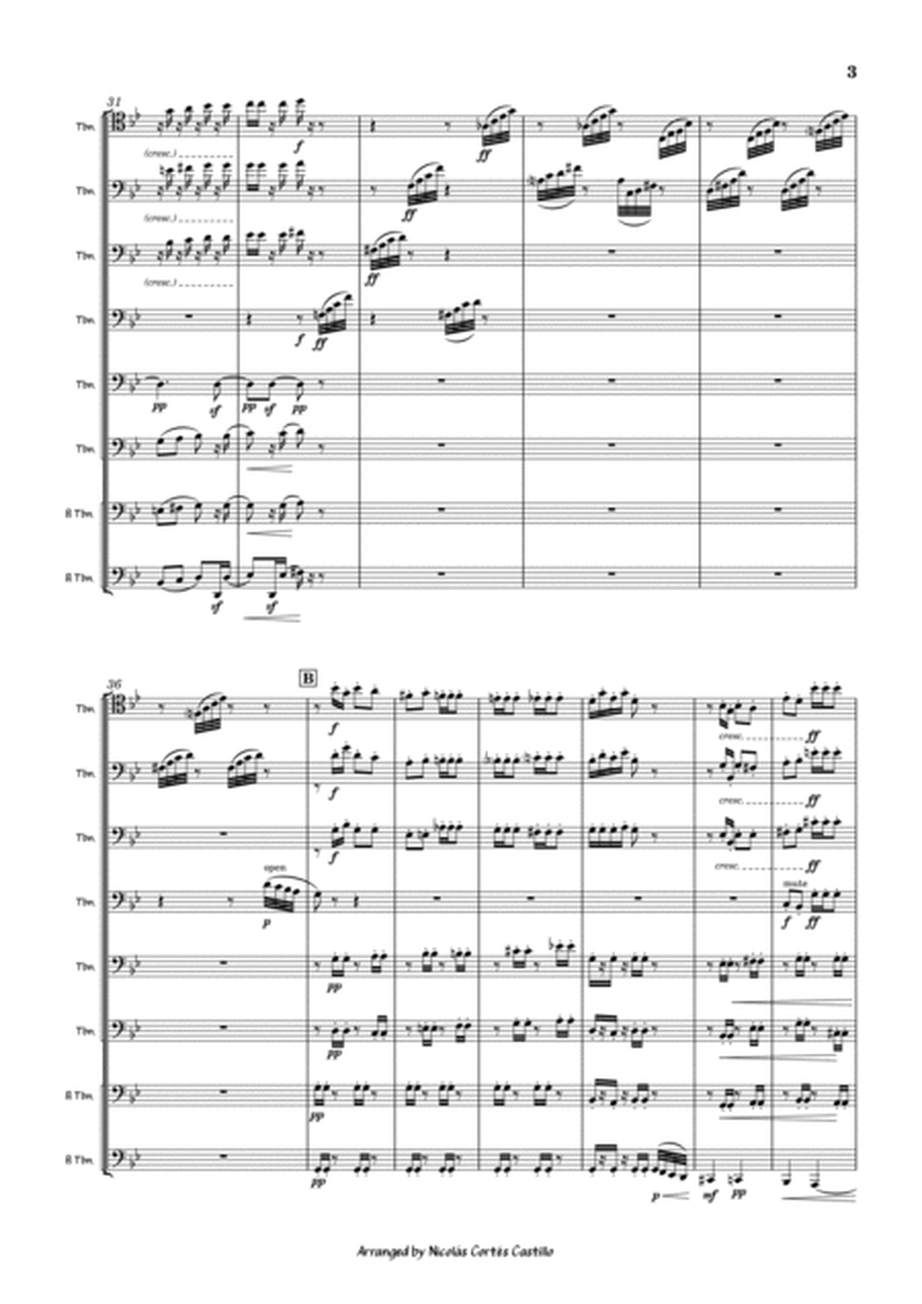 Tchaikovsky - Dance of the Sugar Plum Fairy (The Nutcracker) for trombone choir image number null