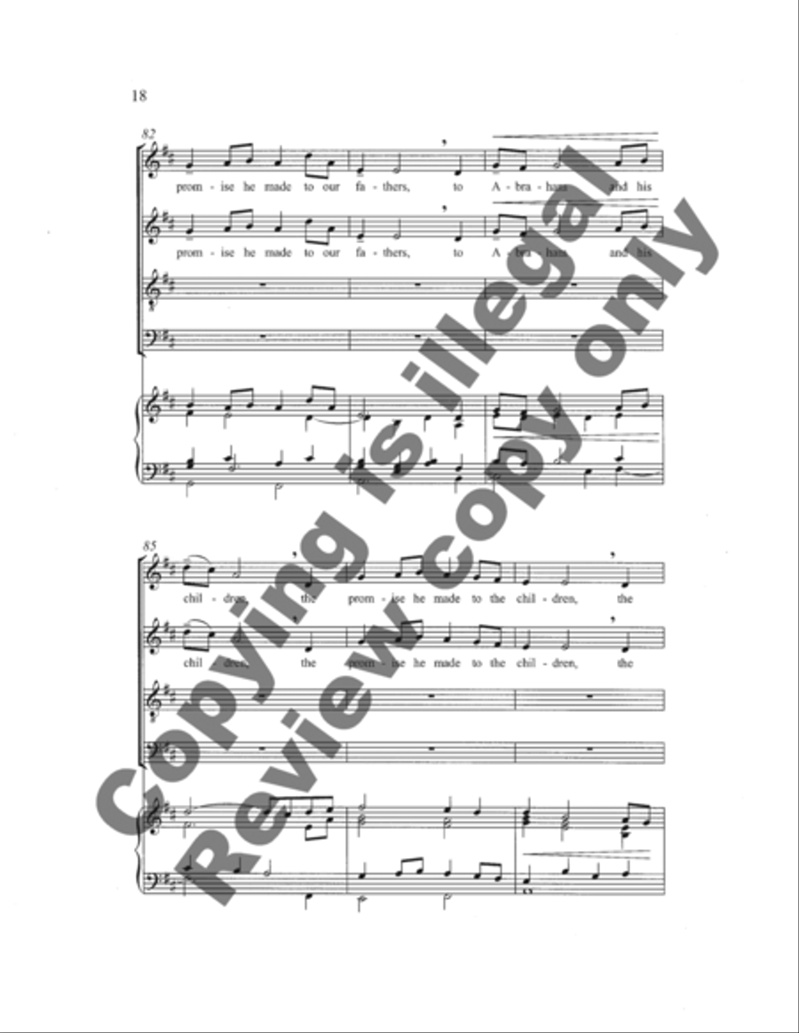 Magnificat Magnificat 4-Part scores gallery preview page 38