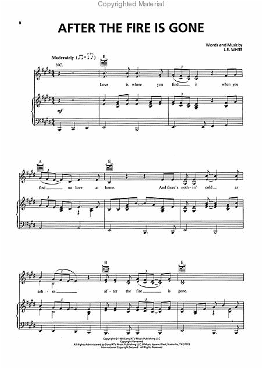 The Grand Ole Opry - Classic Love Songs Piano, Vocal, Guitar scores gallery preview page 2