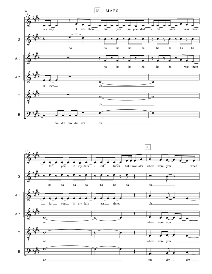 Maps 4-Part scores gallery preview page 4