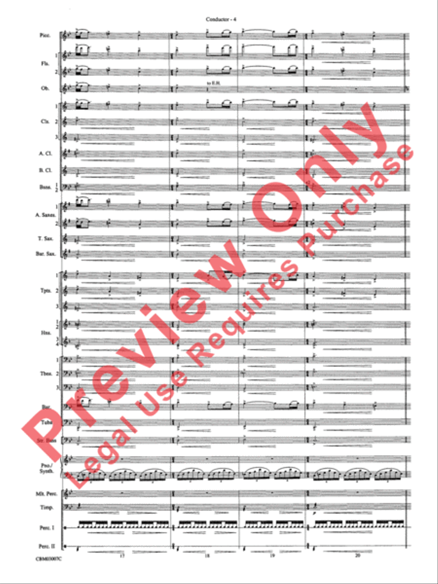 The Lord of the Rings: The Two Towers, Symphonic Suite from Concert Band scores gallery preview page 7