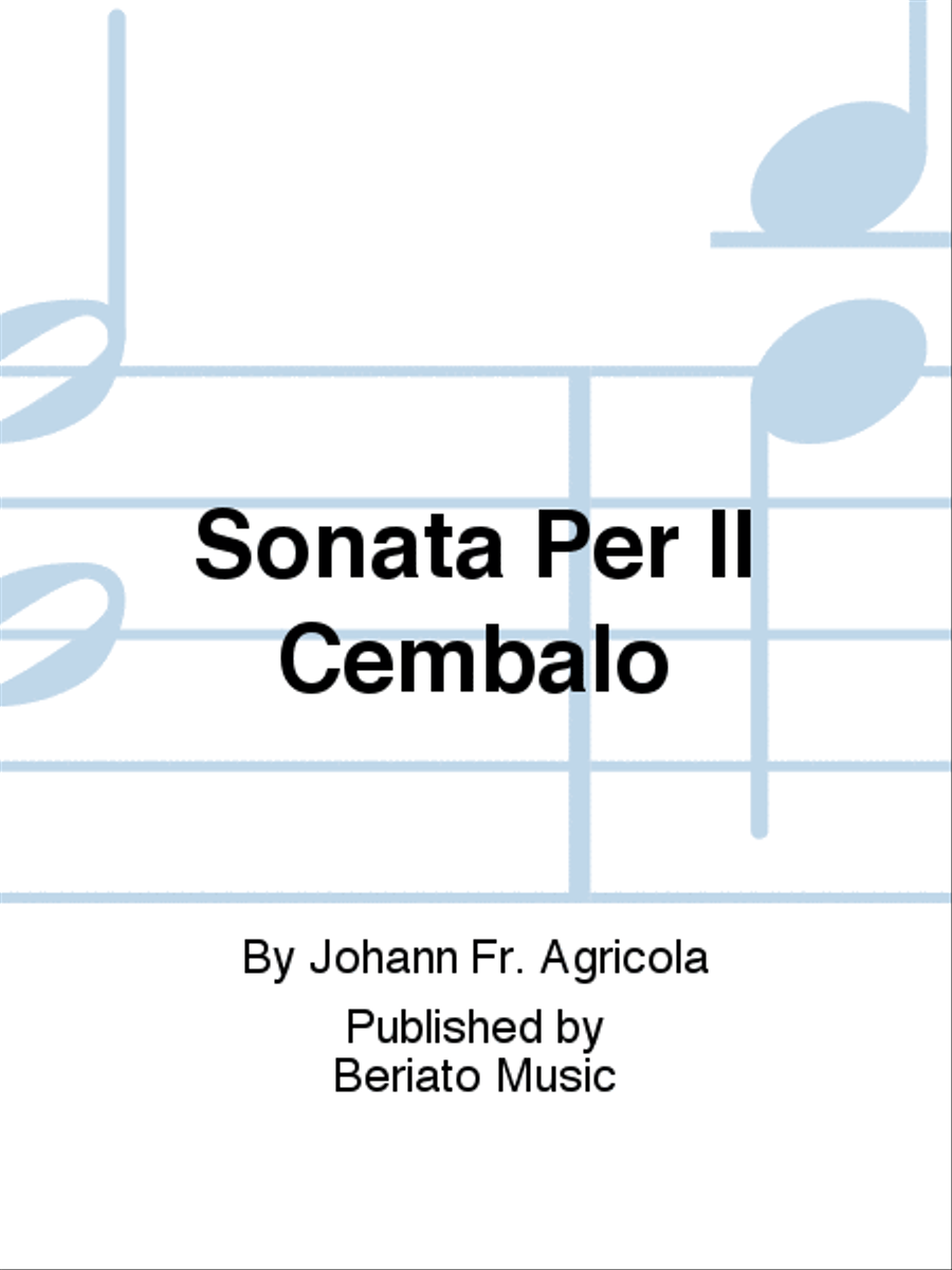 Sonata Per Il Cembalo Sonata Per Il Cembalo Harpsichord scores gallery preview page 1