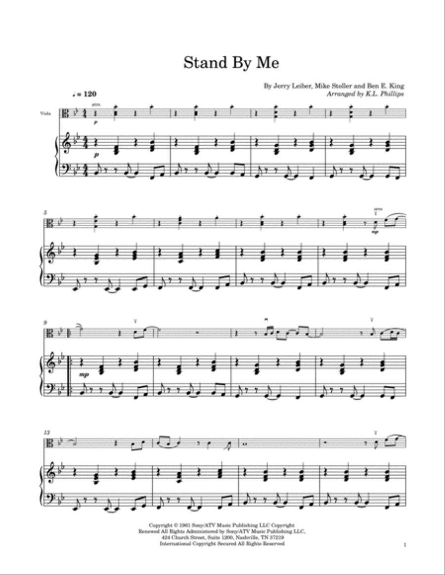 Stand By Me Viola scores gallery preview page 3