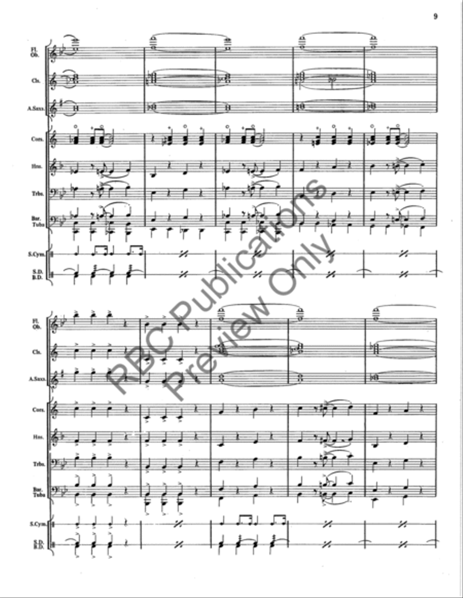 Band Room Riff Concert Band scores gallery preview page 10