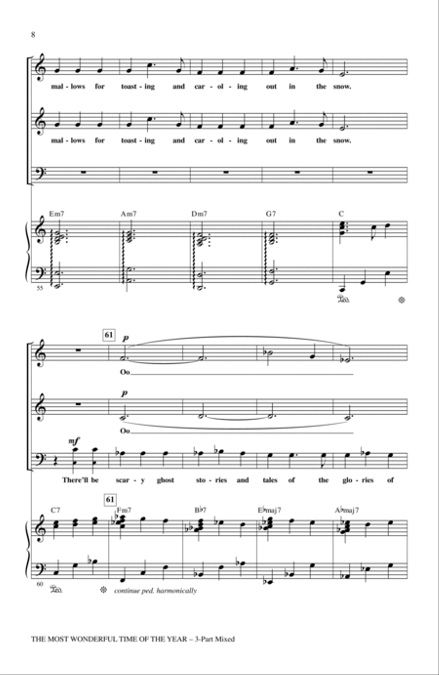 The Most Wonderful Time Of The Year 3-Part scores gallery preview page 6