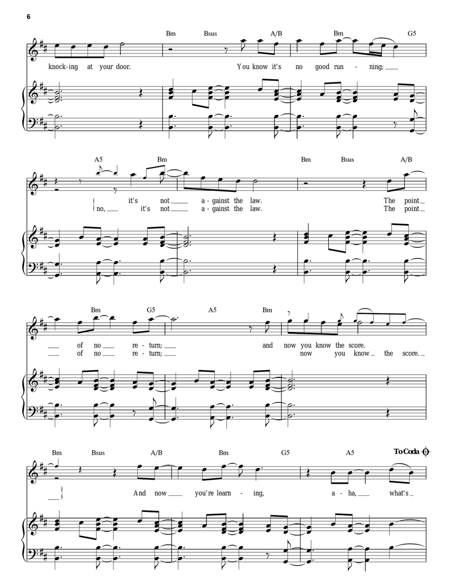 Knocking At Your Back Door Organ Accompaniment scores gallery preview page 6