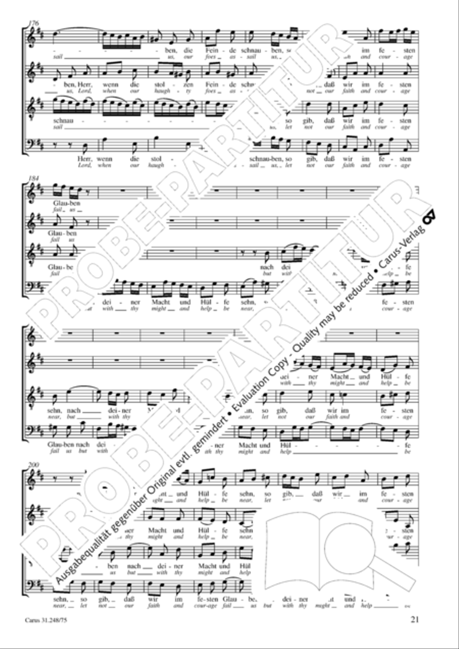 Christmas Oratorio (Weihnachtsoratorium, Teile IV-VI) 4-Part scores gallery preview page 22