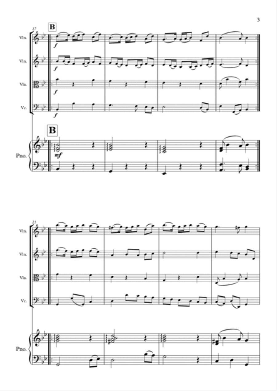 The Hole in the Wall Piano Quintet scores gallery preview page 3