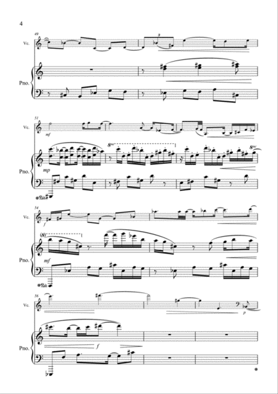 Murray - Rannoch Moor - Cello & Piano Piano scores gallery preview page 4