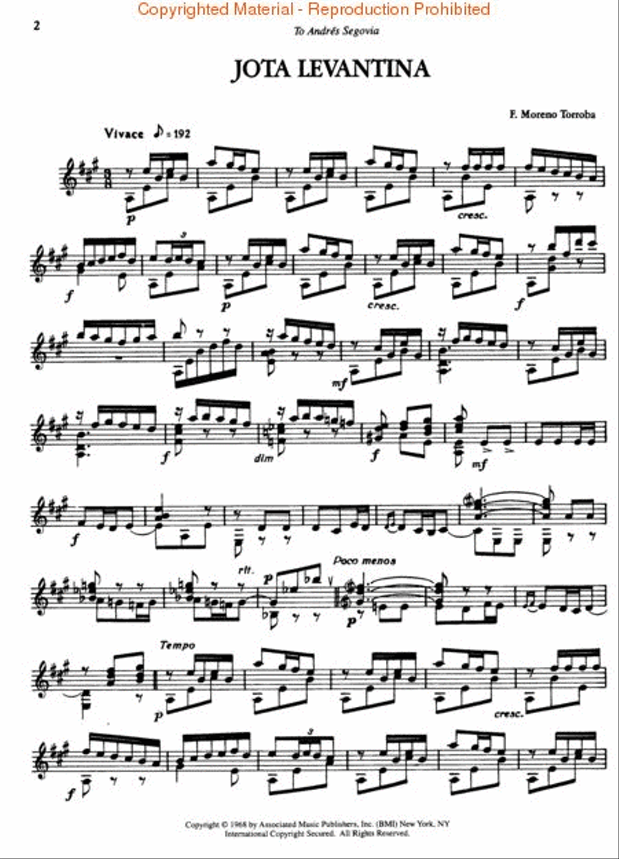 Spanish Music for Guitar Acoustic Guitar scores gallery preview page 2