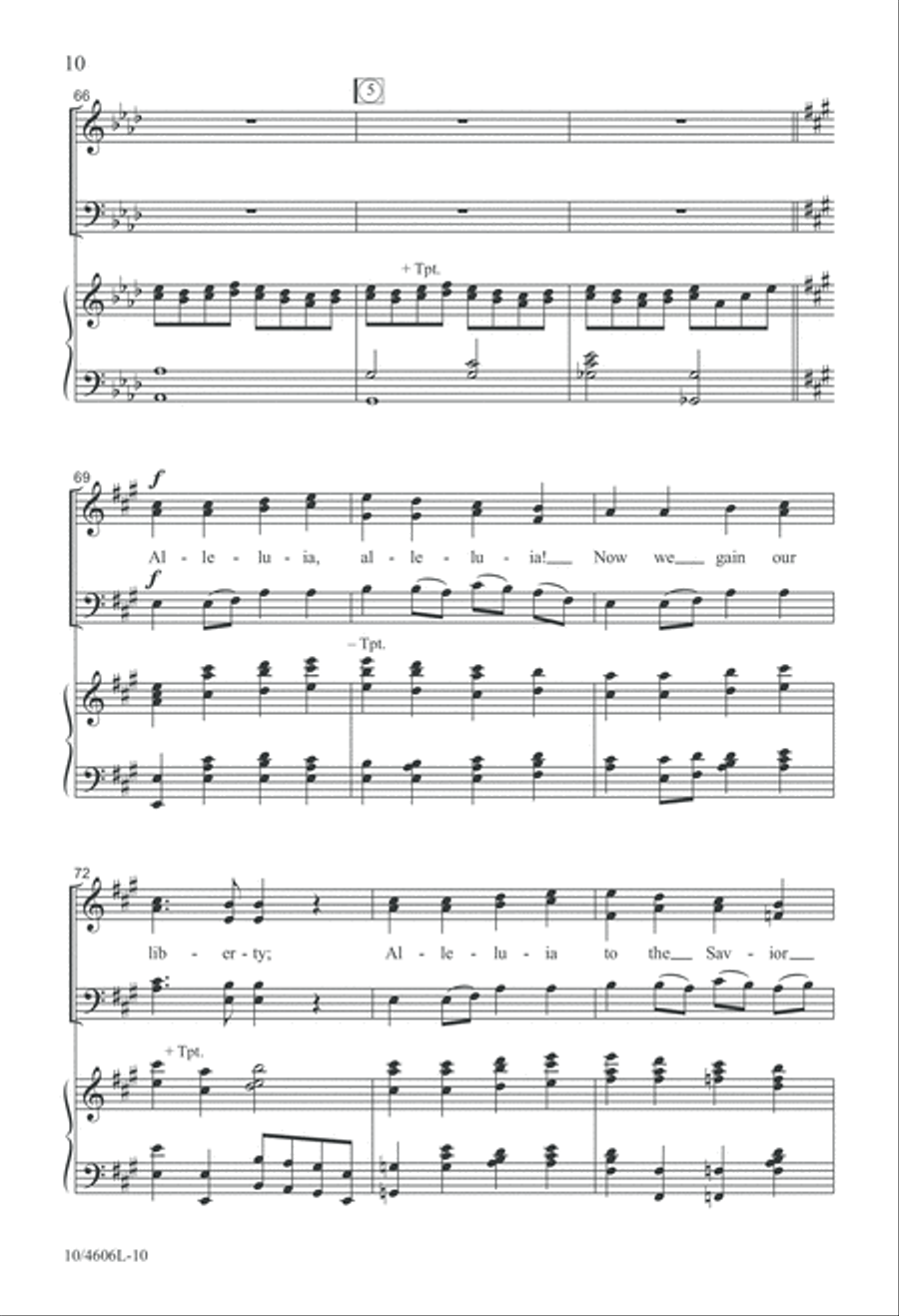 Canticle for Easter Day Canticle for Easter Day 4-Part scores gallery preview page 10