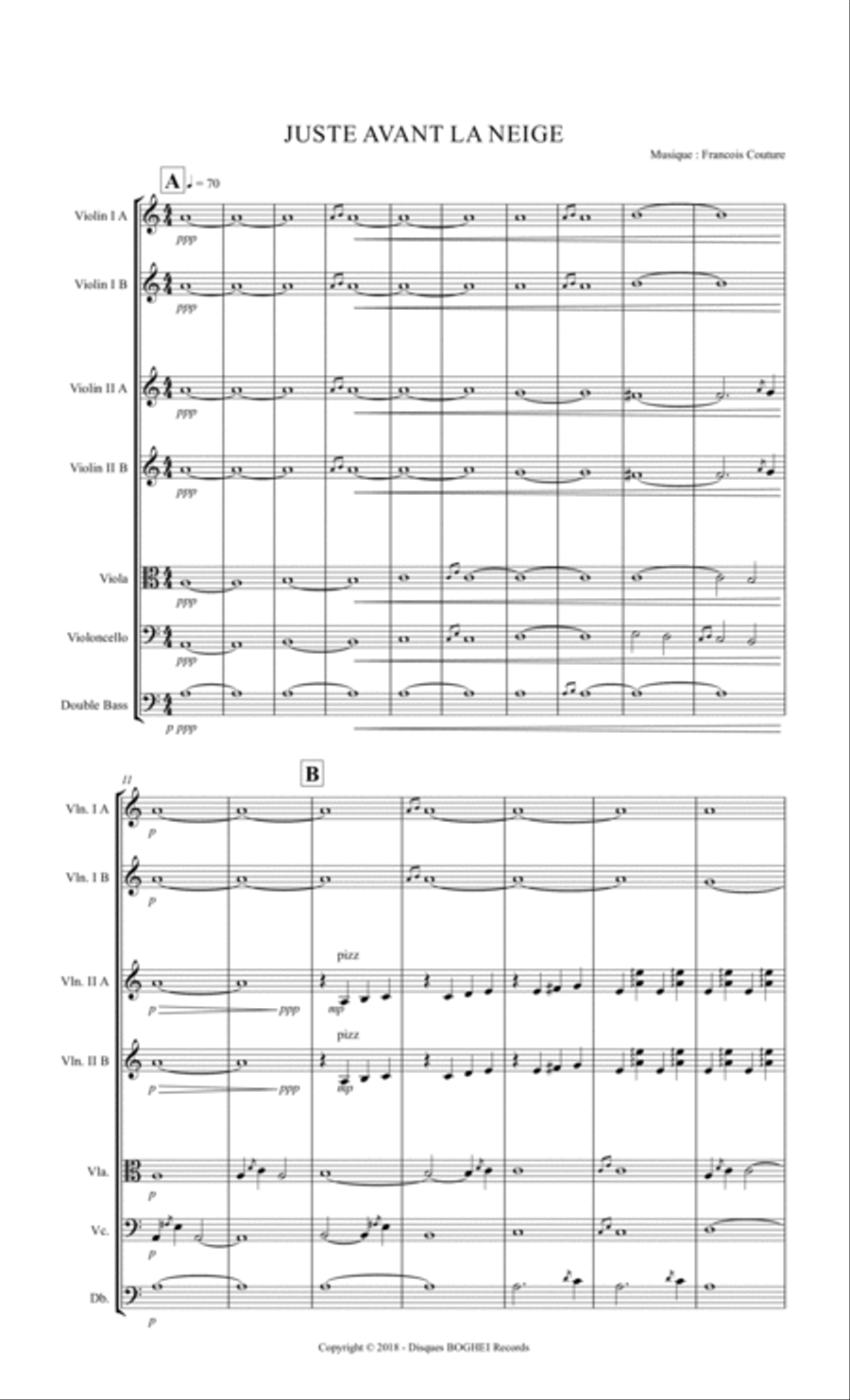 AVANT LA NEIGE AVANT LA NEIGE String Orchestra scores gallery preview page 2