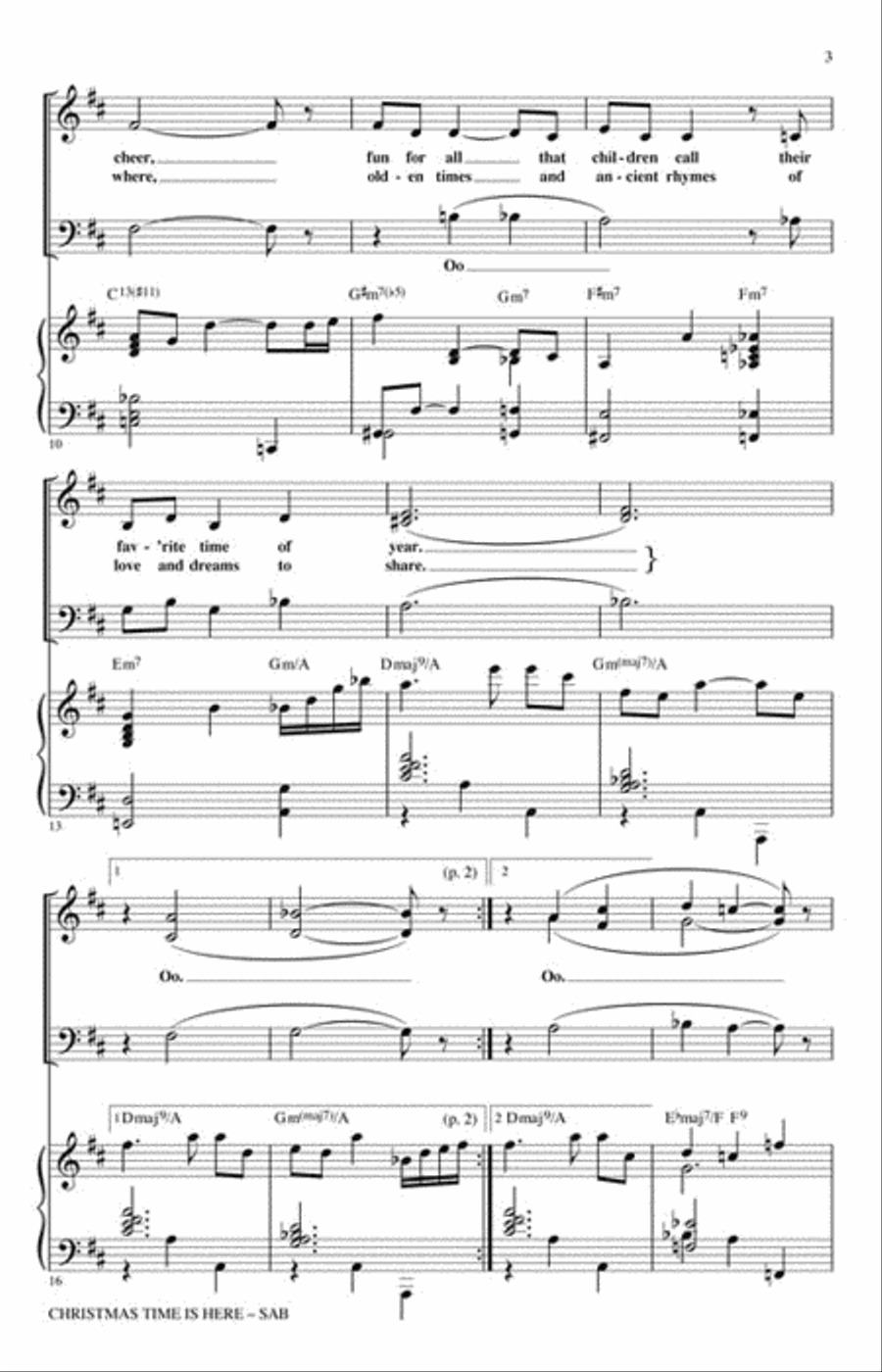 Christmas Time Is Here 3-Part scores gallery preview page 3