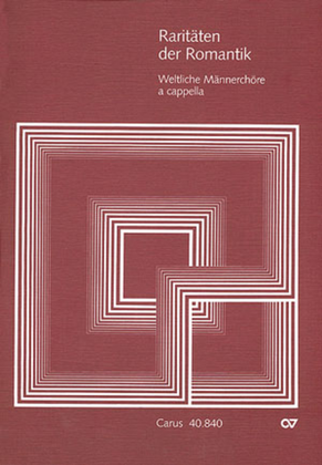 Book cover for Raritaten der Romantik, Band II (Weltliche Mannerchore)