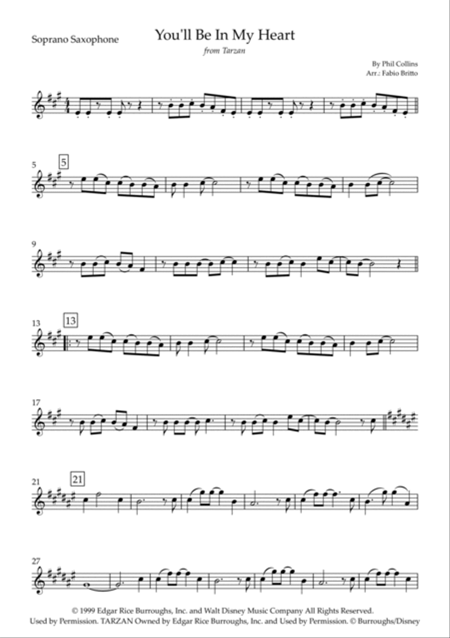 You'll Be In My Heart Woodwind Duet scores gallery preview page 3