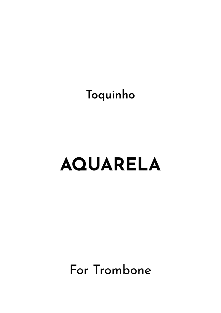 Aquarela-toquinho Aquarela-toquinho Trombone Solo scores gallery preview page 1