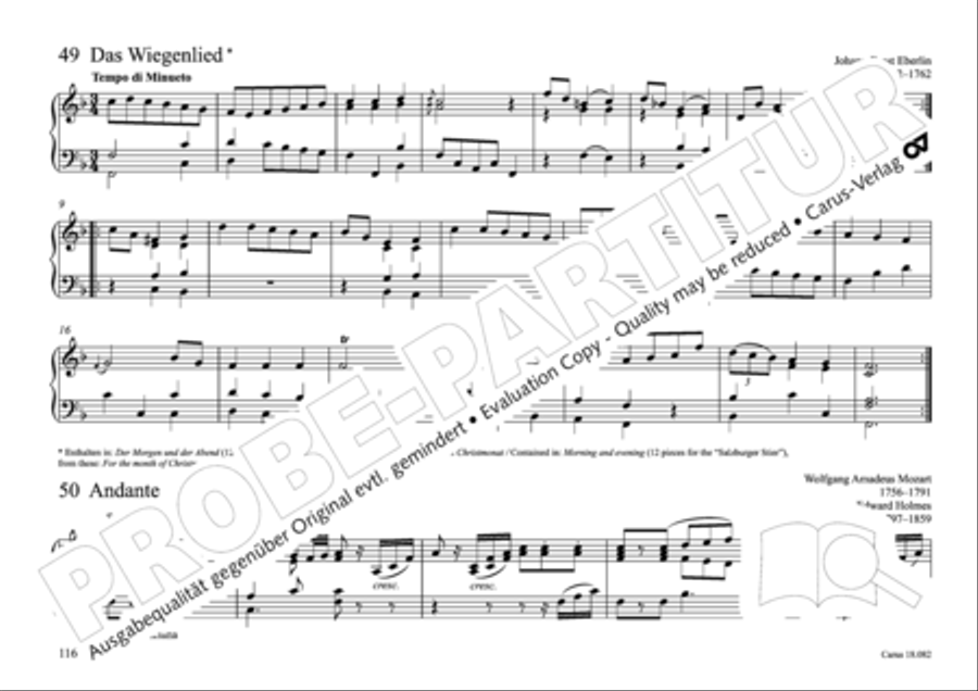 Pastoral music for organ, vol. 2: Germany, Bohemia, Austria, South Tyrol Organ Solo scores gallery preview page 117