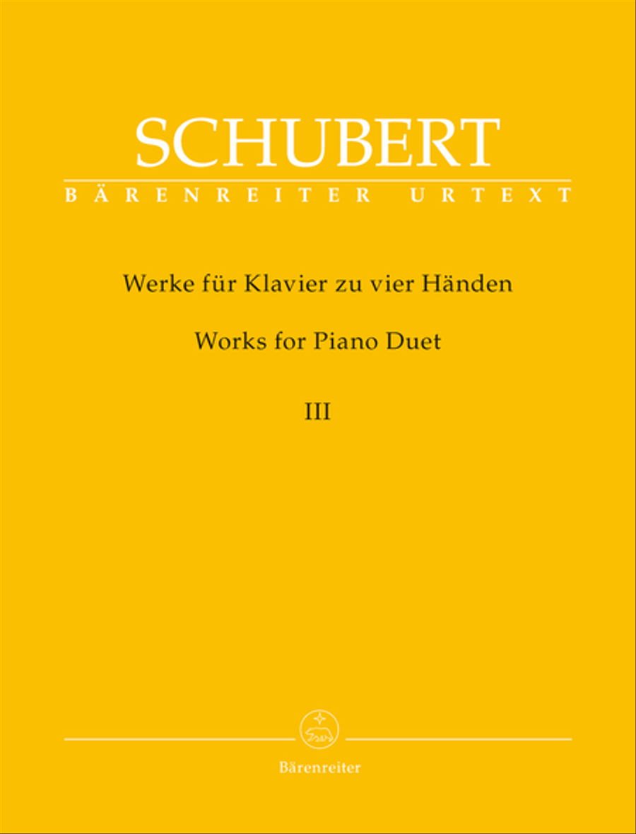 Works for Piano Duet (Four Hands-One Piano), Volume 3