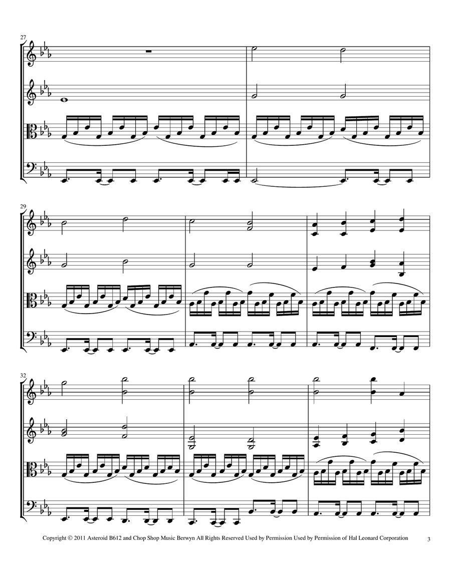 Turning Page String Quartet scores gallery preview page 3