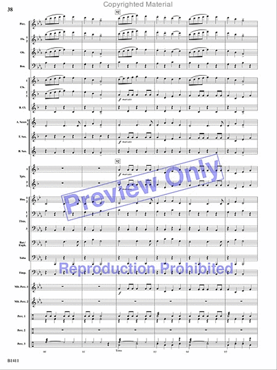 Pirates! Pirates! Concert Band scores gallery preview page 37