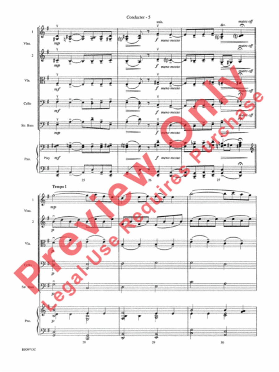Pavane String Orchestra scores gallery preview page 7