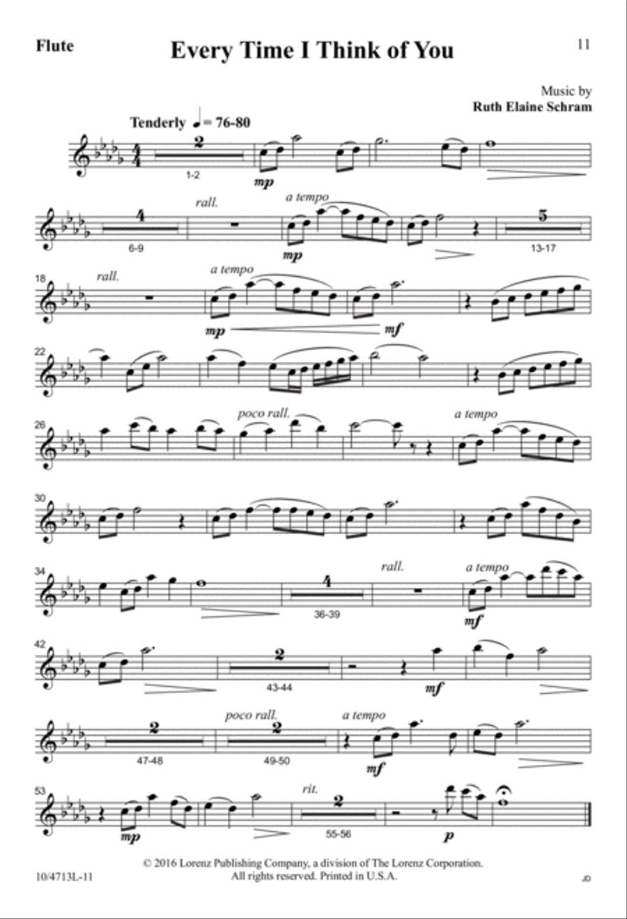 Every Time I Think of You 4-Part scores gallery preview page 11