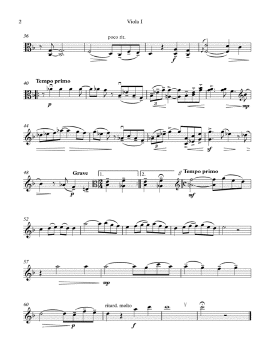 Pavane (pour une infante defunte) - Viola Quartet Small Ensemble scores gallery preview page 6