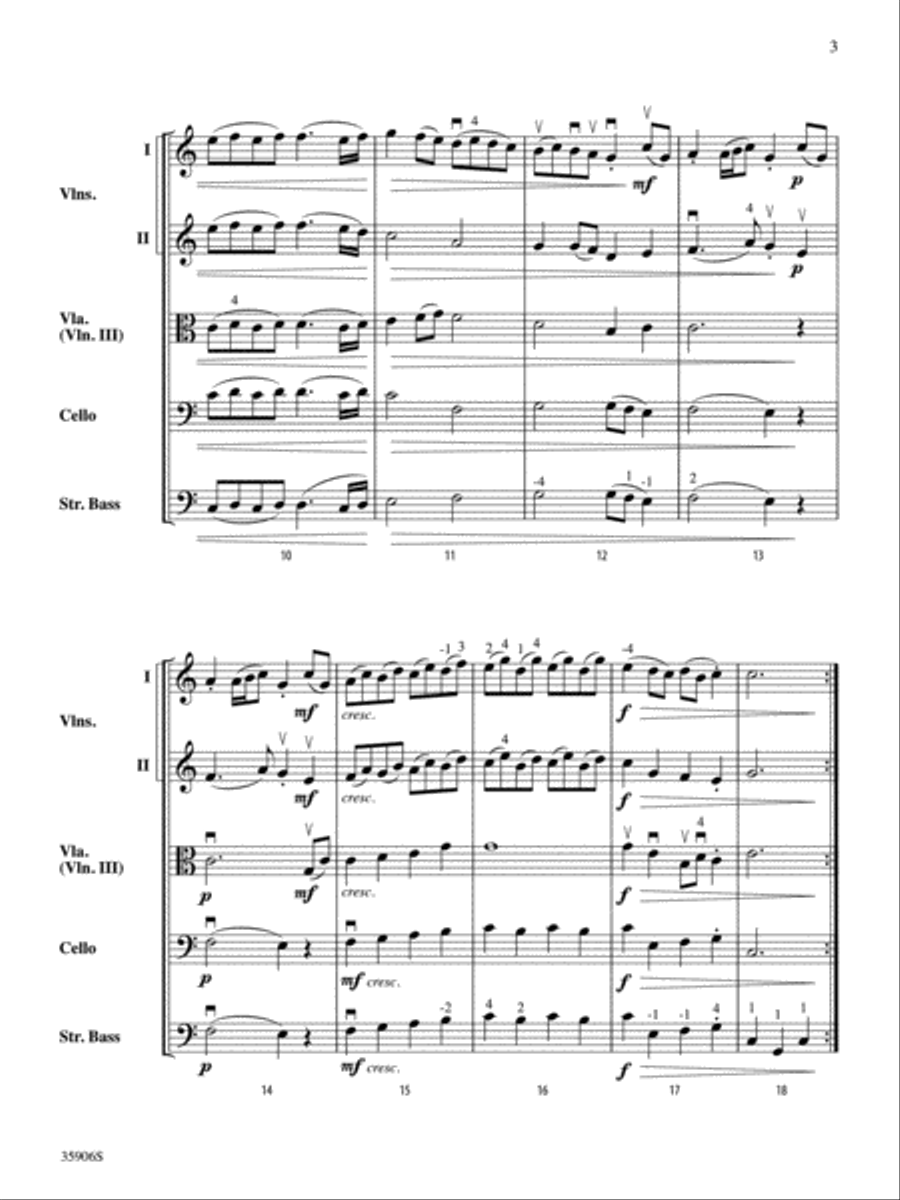 Two Baroque Dances Two Baroque Dances String Orchestra scores gallery preview page 3