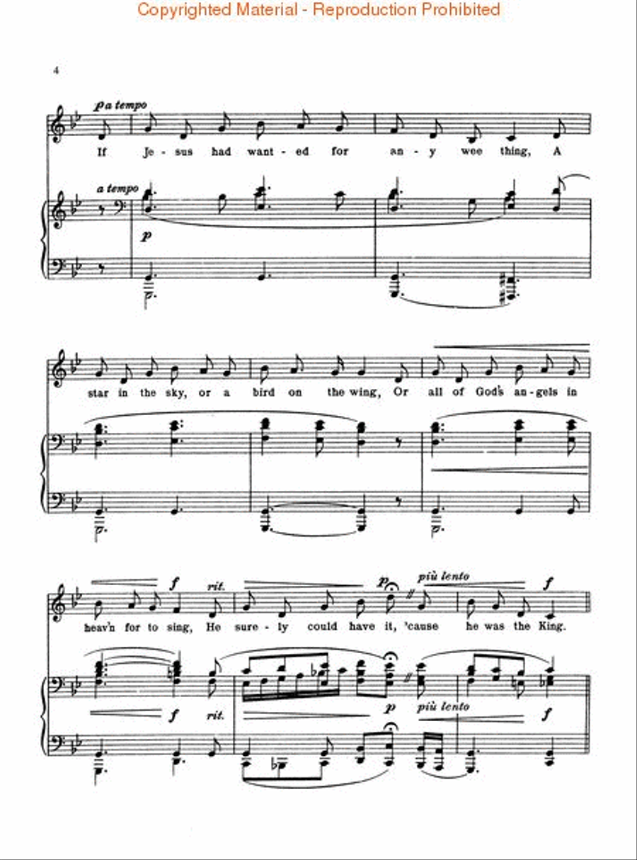 I Wonder as I Wander I Wonder as I Wander Voice scores gallery preview page 3
